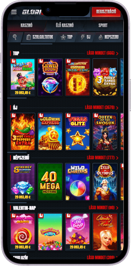 Glorian Casino Játékok